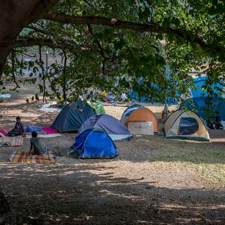 Les Verts sont inquiets de "la crise humanitaire" à Côme. [key - Ti-Press/Francesca Agosta]