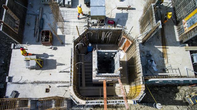 Un chantier de construction à Ovronnaz (image prétexte). [Olivier Maire]