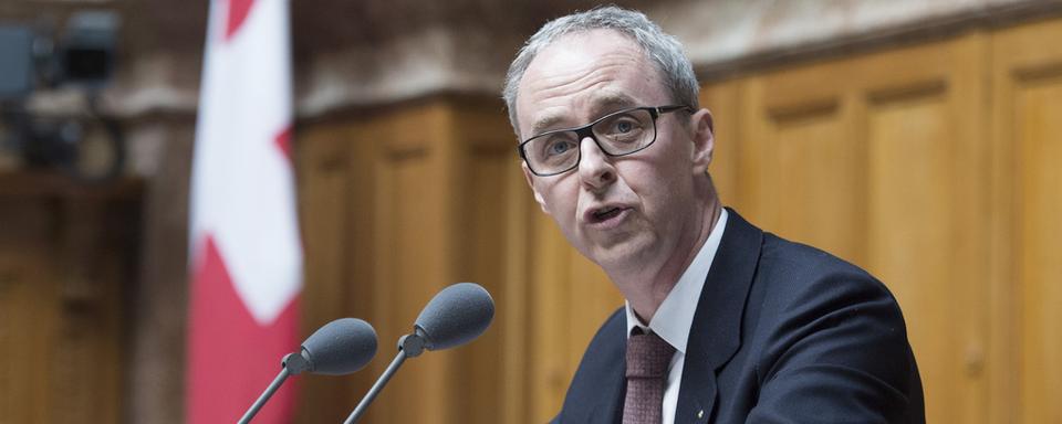 Benoît Genecand, conseiller national PLR genevois. [Keystone - Lukas Lehmann]