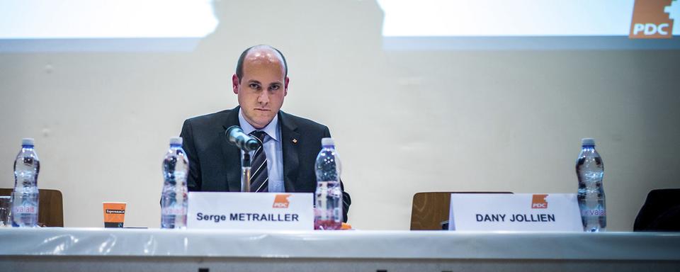 Serge Métrailler, président du PDC du Valais romand. [Keystone - Olivier Maire]