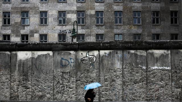 Une partie du mur qui séparait l'est et l'ouest de Berlin.