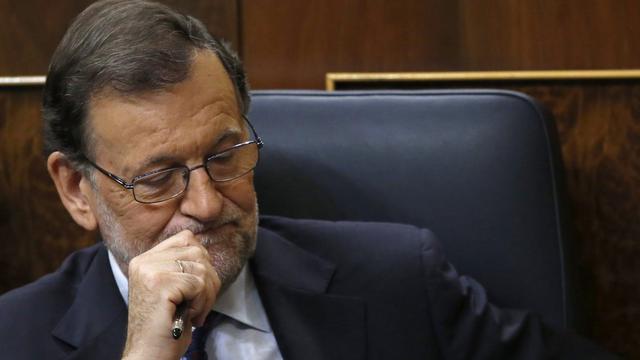 Mariano Rajoy au Parlement espagnol, vendredi 2 septembre 2016. [Keystone - EPA/Kiko Huesca]