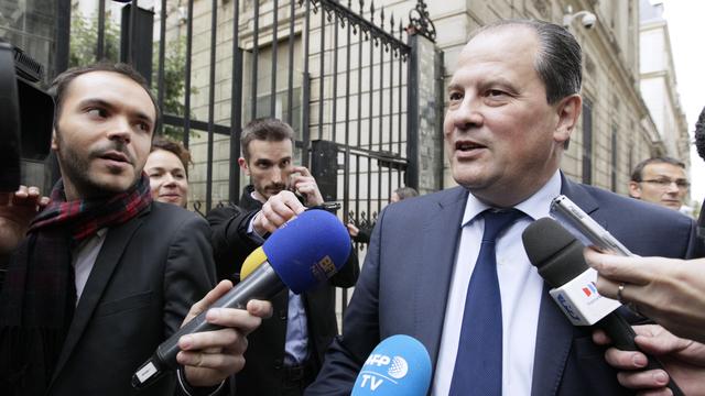 Le premier secrétaire du PS Jean-Christophe Cambadélis a annoncé dimanche le
report probable, voire la suspension de l'université d'été. [AFP - Matthieu Alexandre]