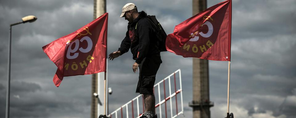 Toutes les raffineries françaises étaient à l'arrêt le 24 mai. [Jeff Pachoud]