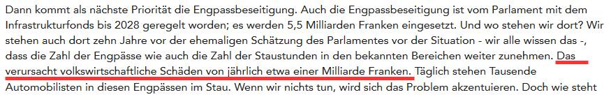 Le chiffre qui figure dans la retranscription écrite est différent de celui qui a été évoqué par Doris Leuthard lors de son intervention.