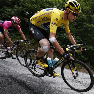 Chris Froome a remporté son troisième Tour de France. [Keystone - Yoan Valat]