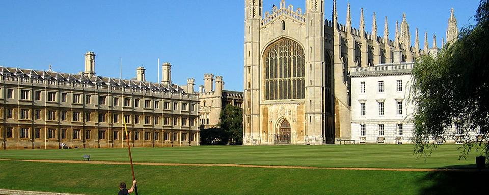 King's College Chapel et Clare College, Université de Cambridge. [CC-BY-SA - Andrew Dunn]