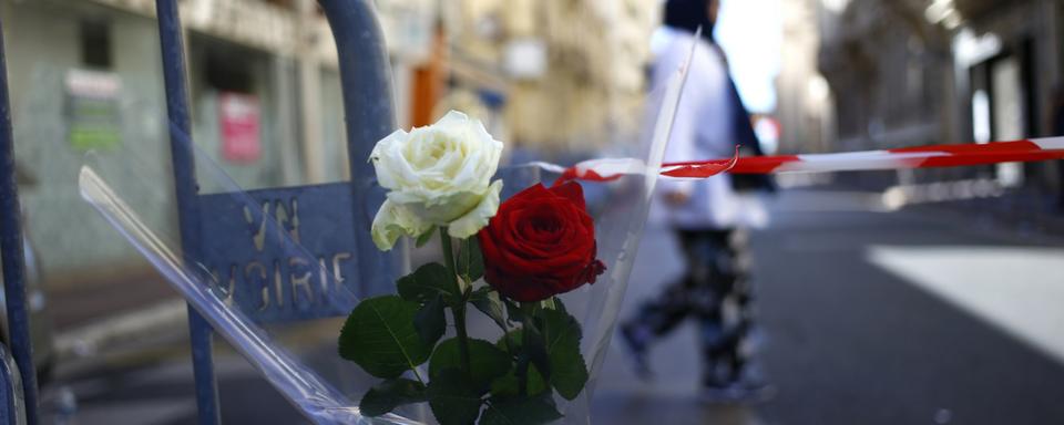 Un hommage aux victimes de l'attaque au camion à Nice. [Francois Mori]