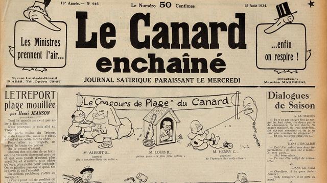 "Le Canard enchaîné", une vénérable institution centenaire.