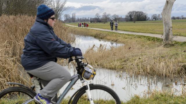 Hors des routes, les accidents de vélo ont doublé en dix ans. [Martial Trezzini]