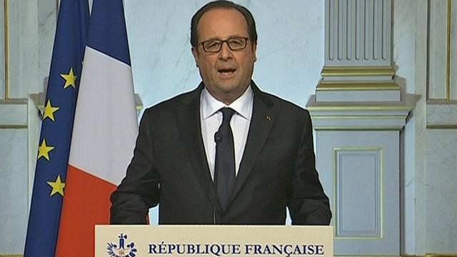 L'allocution télévisée de François Hollande après l'attentat de Nice. [French Pool]