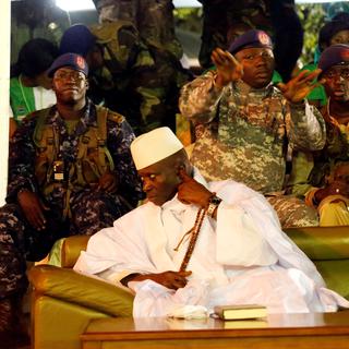 La président gambien Yahya Jammeh est au pouvoir à Banjul depuis 22 ans. [Reuters - Thierry Gouegnon]