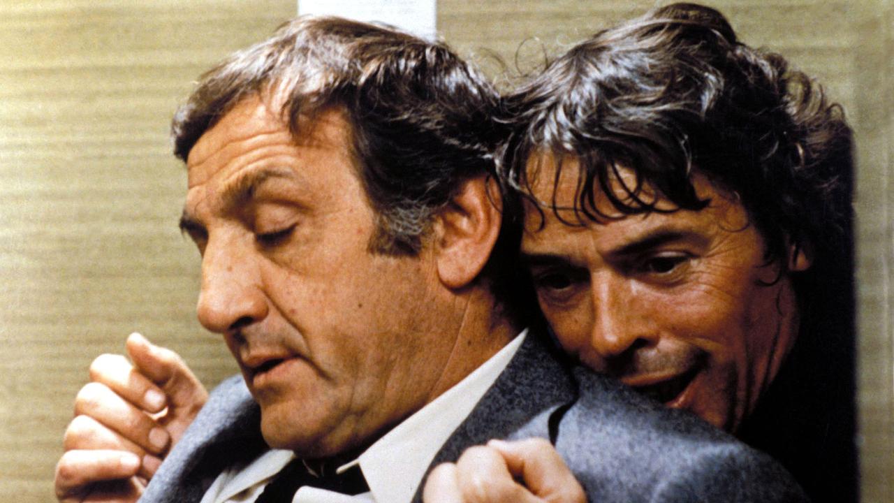 Lino Ventura et Jacques Brel dans "L'emmerdeur", film d'Edouard Molinaro (1973). [AFP - Etienne George]