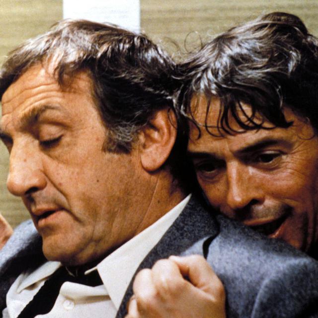 Lino Ventura et Jacques Brel dans "L'emmerdeur", film d'Edouard Molinaro (1973). [AFP - Etienne George]