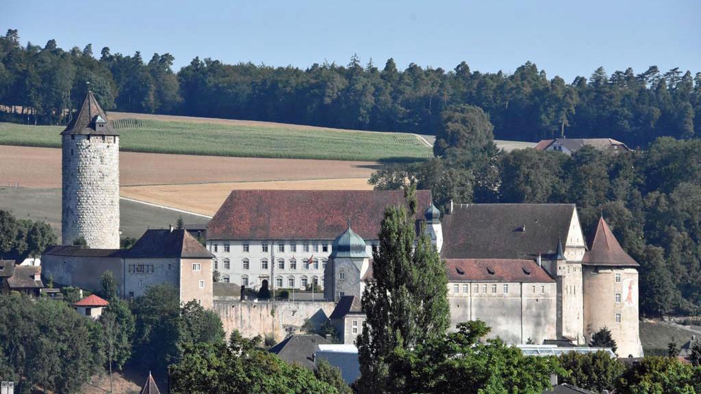Le Château de Porrentruy, siège actuel du Ministère public jurassien. [RTS - Gaël Klein]