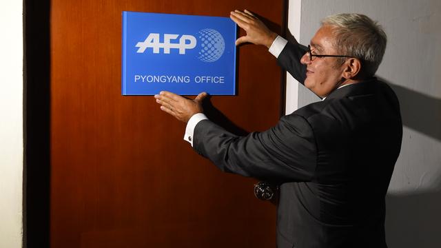 Le nouveau bureau de l'Agence France Presse à Pyongyang devrait permettre au pays de s'ouvrir un peu plus aux médias étrangers dans un pays très secret. [AFP - Kim Won-Jin]