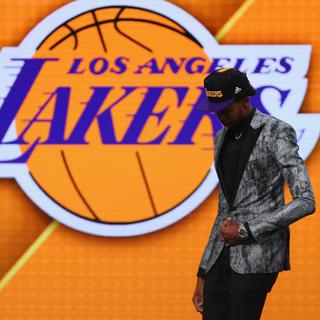 La ville de Los Angeles, qui abrite le club de basketball des Lakers, ne possède paradoxalement aucun lac. [Getty Images North America/AFP - Mike Stobe]