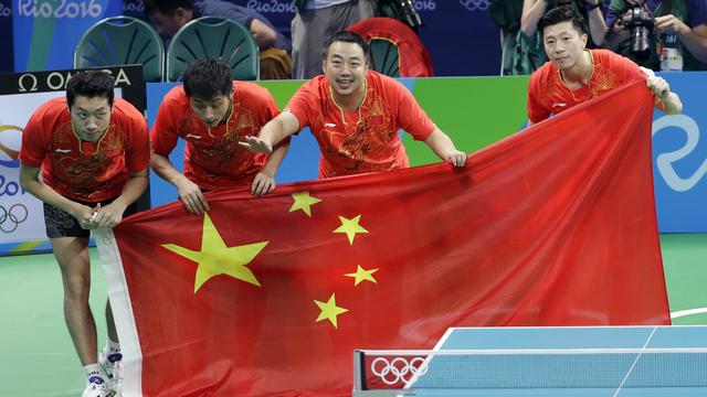 La Chine reste impériale en tennis de table. [Mark Humphrey]
