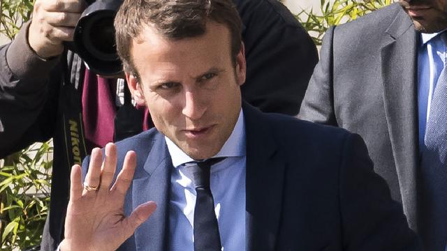 Emmanuel Macron après sa démission mardi après-midi. [AFP - Lionel Bonaventure]