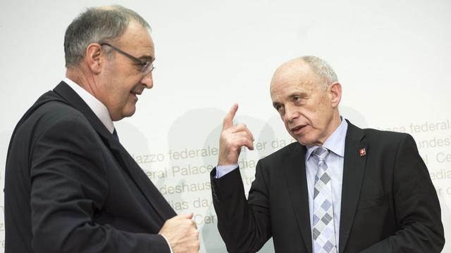Le premier parti de Suisse dispose à nouveau de deux représentants au gouvernement. [Keystone - Marcel Bieri]
