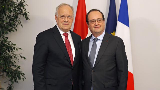 Johann Schneider-Ammann a rencontré le président français samedi à Colmar en Alsace.