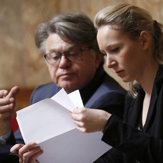 Les députés du FN Gilbert Collard et Marion Maréchal-Le Pen. [AP Photo/Keystone - Francois Mori]