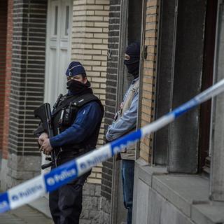 Plusieurs perquisitions ont eu lieu à Bruxelles au lendemain des attentats. [EPA/Keystone - Christophe Petit Tesson]