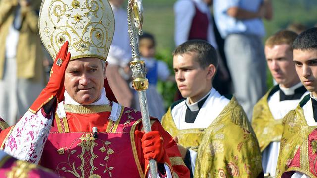 Bernard Fellay est le supérieur général de la Fraternité sacerdotale Saint-Pie-X depuis 1994. [Keystone - Olivier Maire]