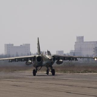 Un avion des forces militaires russes. [key - AP Photo/Vladimir Isachenkov]