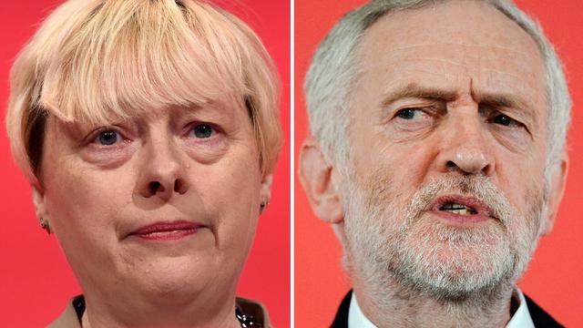 Angela Eagle et son rival Jeremy Corbyn, actuel chef de file des travaillistes. [EPA/Keystone]