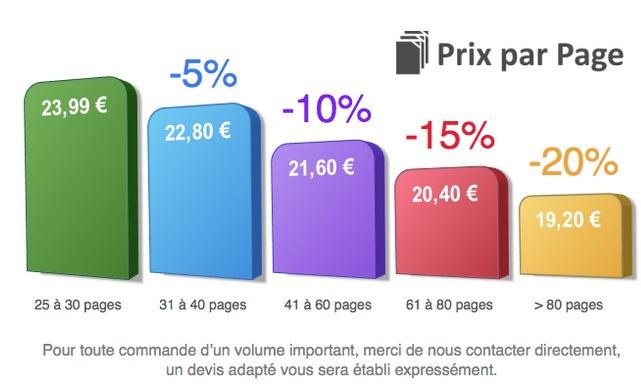 Les prix pratiqués par le site contacté. [Capture d'écran]