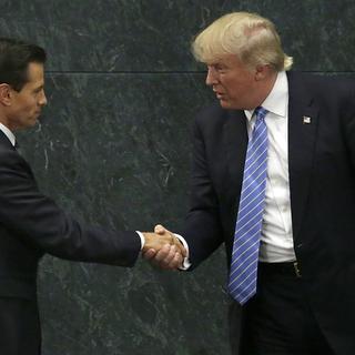 Le président mexicain Enrique Peña Nieto a reçu mercredi le candidat républicain à la Maison Blanche Donald Trump. [Marco Ugarte]