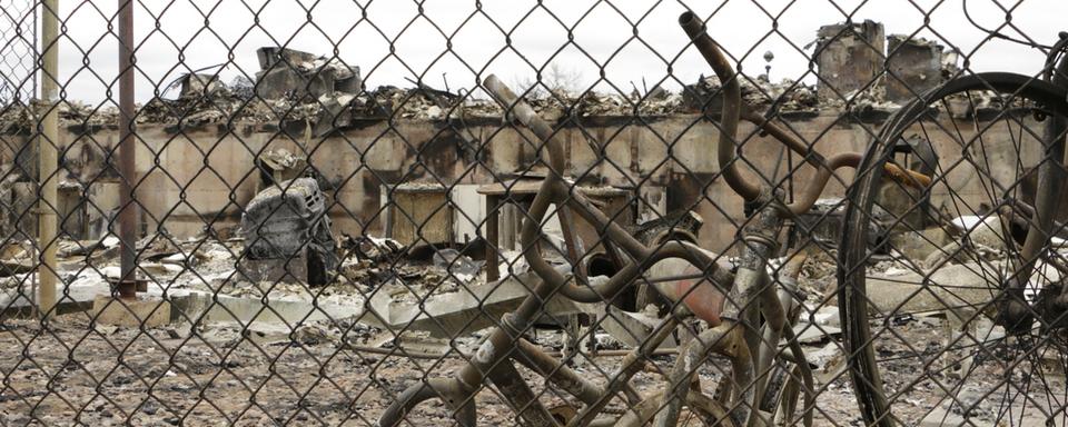 Scènes de désolation après le passage de l'incendie à Fort McMurray, le 9 mai 2016. [The Canadian Press via AP / Keystone - Rachel La Corte]