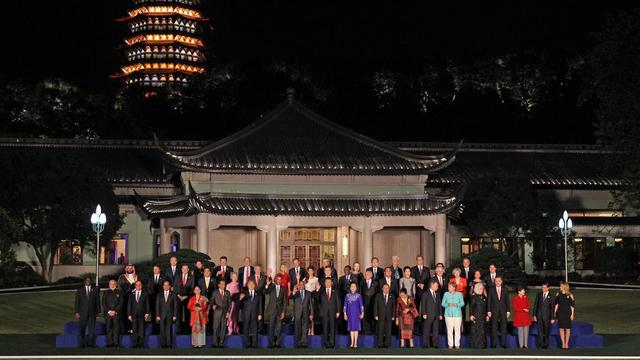 Les chefs d'Etats des 20 plus grandes puissances économiques mondiales se sont réunis à Hangzhou, en Chine, pour le G20. [Keystone - Alexei Druzhinin - EPA]