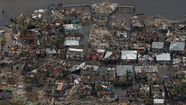 A Haïti, des milliers de maisons ont été dévastées par l'ouragan Matthew. [Reuters - Carlos Garcia Rawlins]