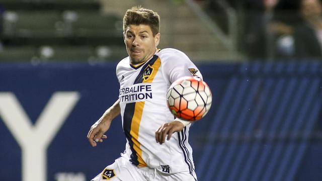 Gerrard, ici en action lors d'un match de MLS en février dernier. [Ringo H.W. Chiu]