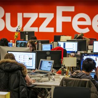 Le site américain d'information et de divertissement BuzzFeed ne veut pas de publicité pour Donald Trump. [Reuters - Brendan McDermid]