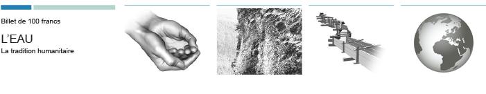 Les esquisses présentées par la BNS qui ont inspiré le design du nouveau billet de 100 francs. [BNS]