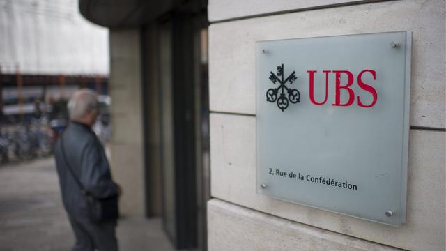 La banque UBS à Genève. [Keystone - Gian Ehrenzeller]