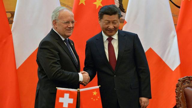 Xi Jinping avait reçu Johann Schneider-Amman à Pékin en avril 2016. [Keystone - Kenzaburo Fukuhara]