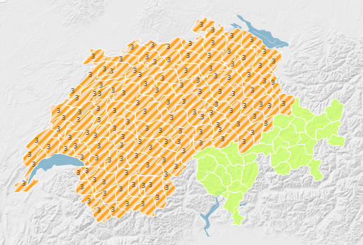 La carte publiée par meteosuisse [meteosuisse]