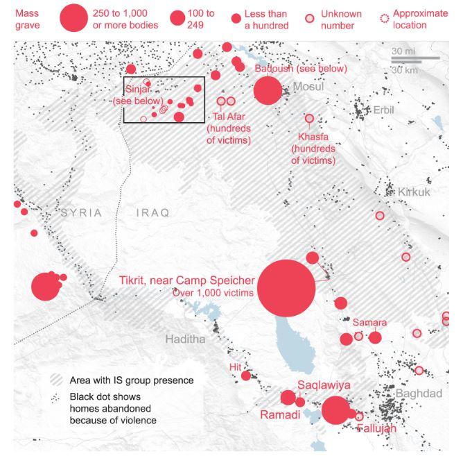 Les charniers de l'EI documentés par AP en Irak. [AP - DR]