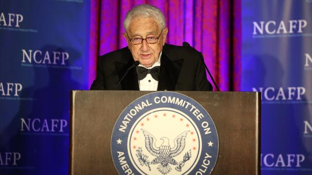 Henry Kissinger,s'exprime lors d'un dîner de gala le 19 octobre 2016 à New York. [Cindy Ord/Getty Images/AFP]