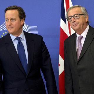 David Cameron et Jean-Claude Juncker. [key - (AP Photo/Virginia Mayo]