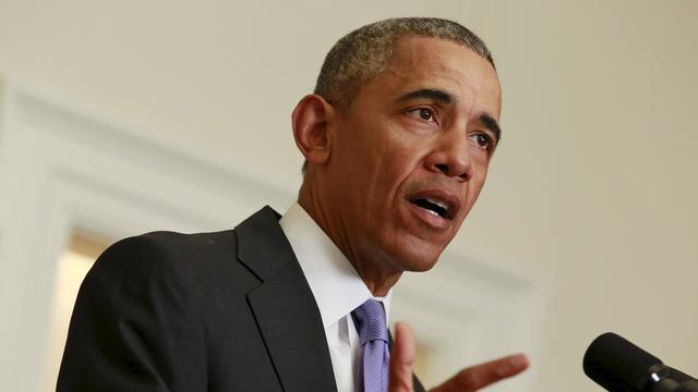 Barack Obama s'exprimait au lendemain de la levée des sanctions sur le programme nucléaire iranien. [Reuters - Yuri Gripas]