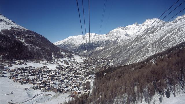 Vue sur Saas Fee. [Keystone - Martin Ruetschi]