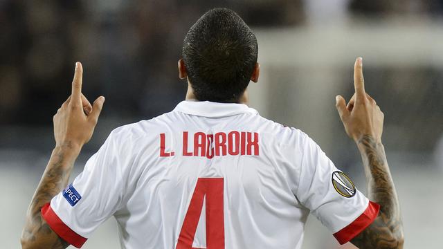 Léo Lacroix jouera toujours pour le FC Sion ce printemps 2016. [Keystone - Jean-Christophe Bott]