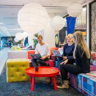 Les bureaux de Spotify sont à l'image de l'ambiance qui prévaut actuellement dans les start-up de Stockholm: calme et esprit d'équipe. [Jonathan Nackstrand]