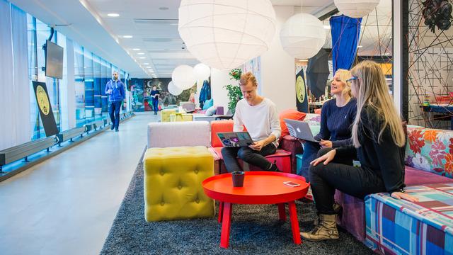 Les bureaux de Spotify sont à l'image de l'ambiance qui prévaut actuellement dans les start-up de Stockholm: calme et esprit d'équipe. [Jonathan Nackstrand]