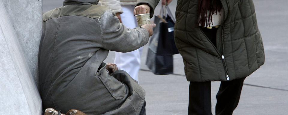 Genève applique l'interdiction de la mendicité depuis 2008. [Keystone - Salvatore Di Nolfi]